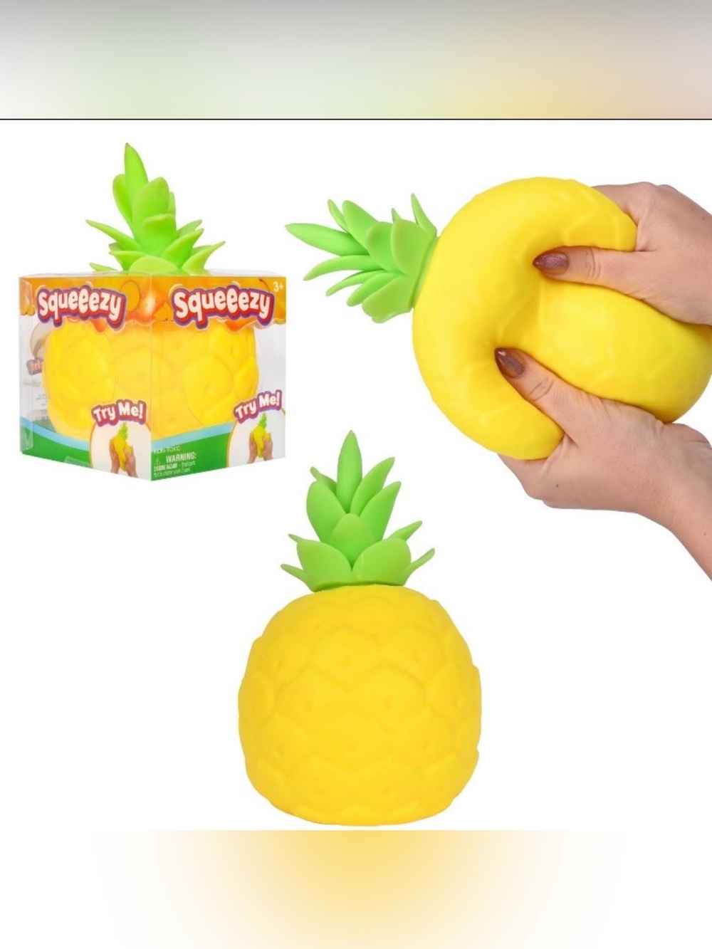 Sunny Days Squeeezy Pineapple Fidget Toy